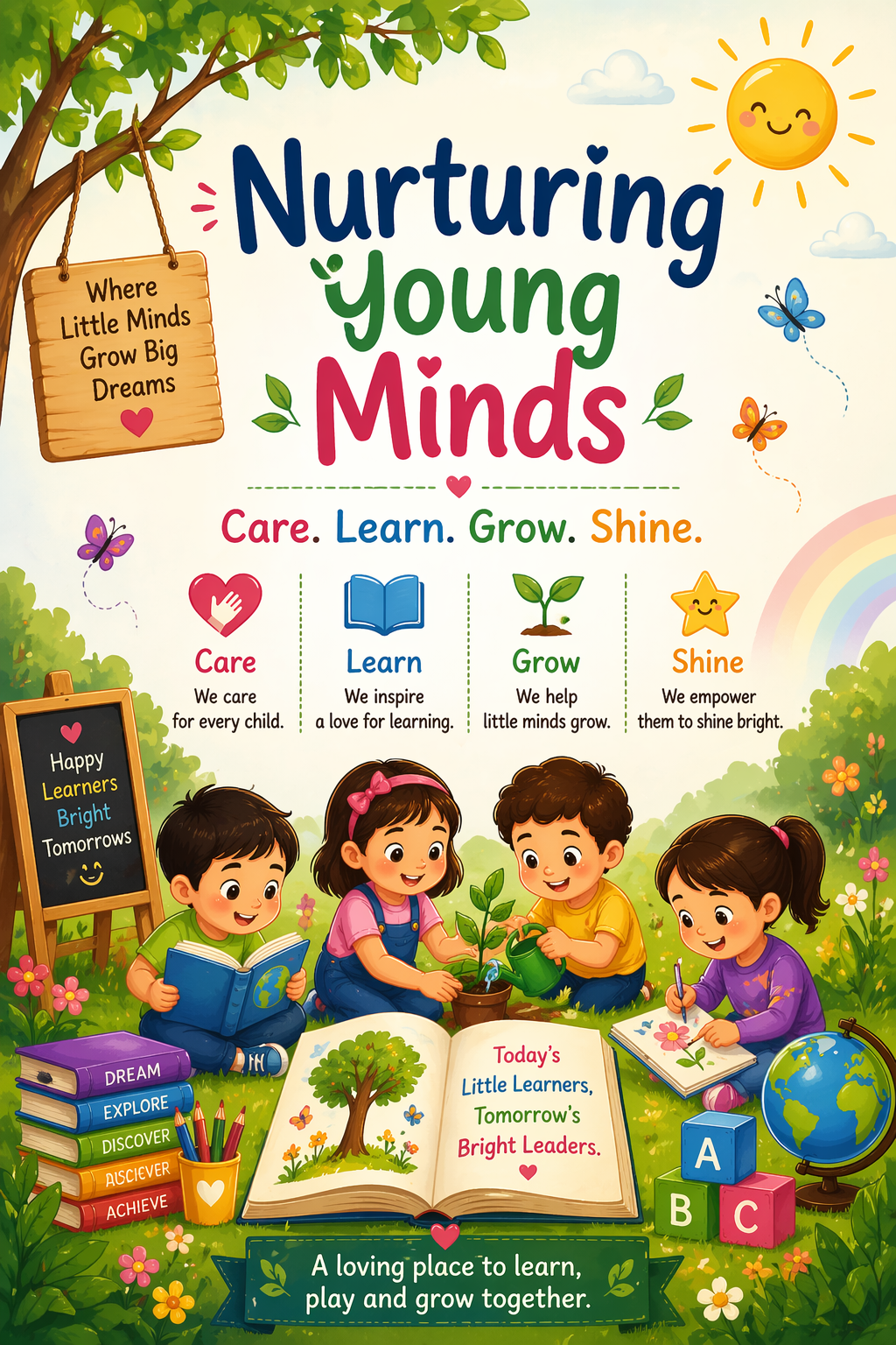 Children playing at Brightwood Academy